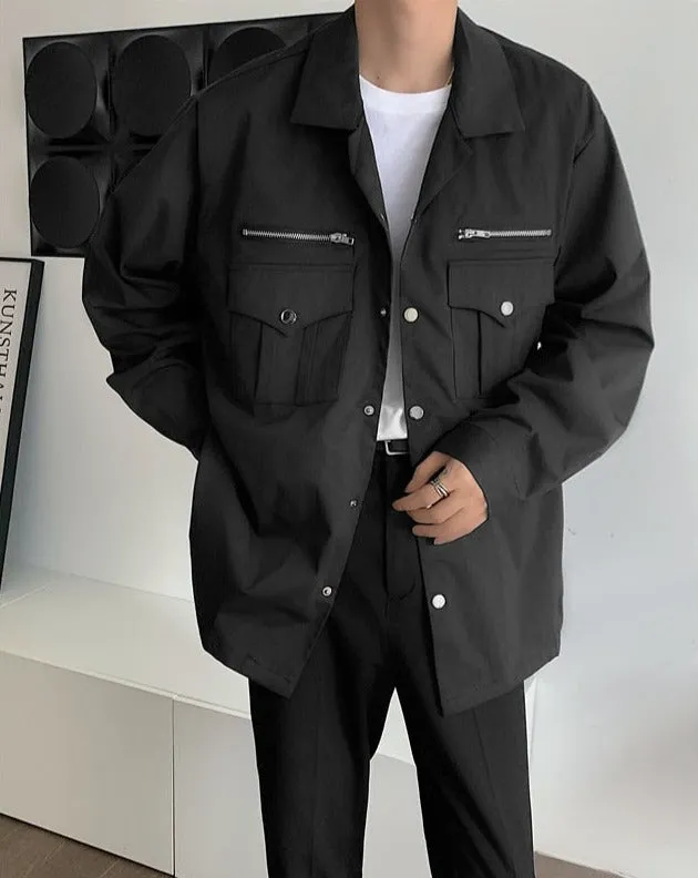 [Korean Style] Black Heritage Field Jackets