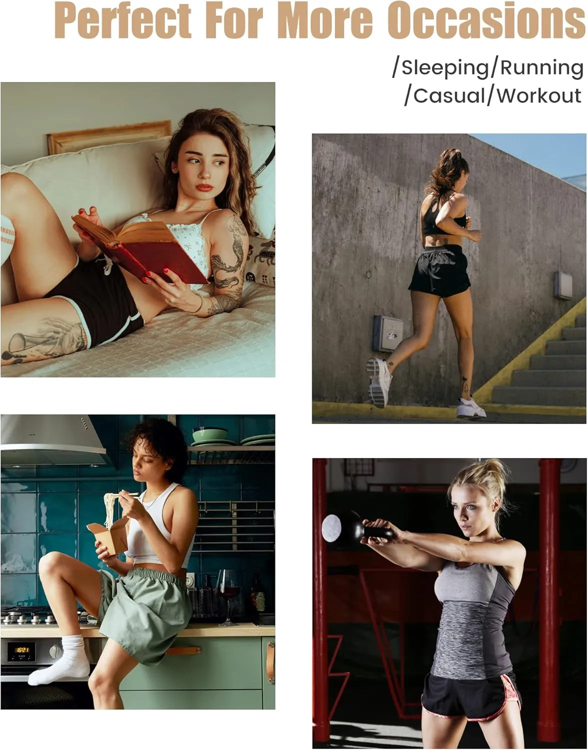 maamgic Sweat Shorts Women Casual Drawstring Cotton Shorts Comfy Elastic Waist Gym Athletic Running Workout Shorts for Women
