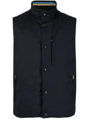 Padded Press-Stud Fastening Vest