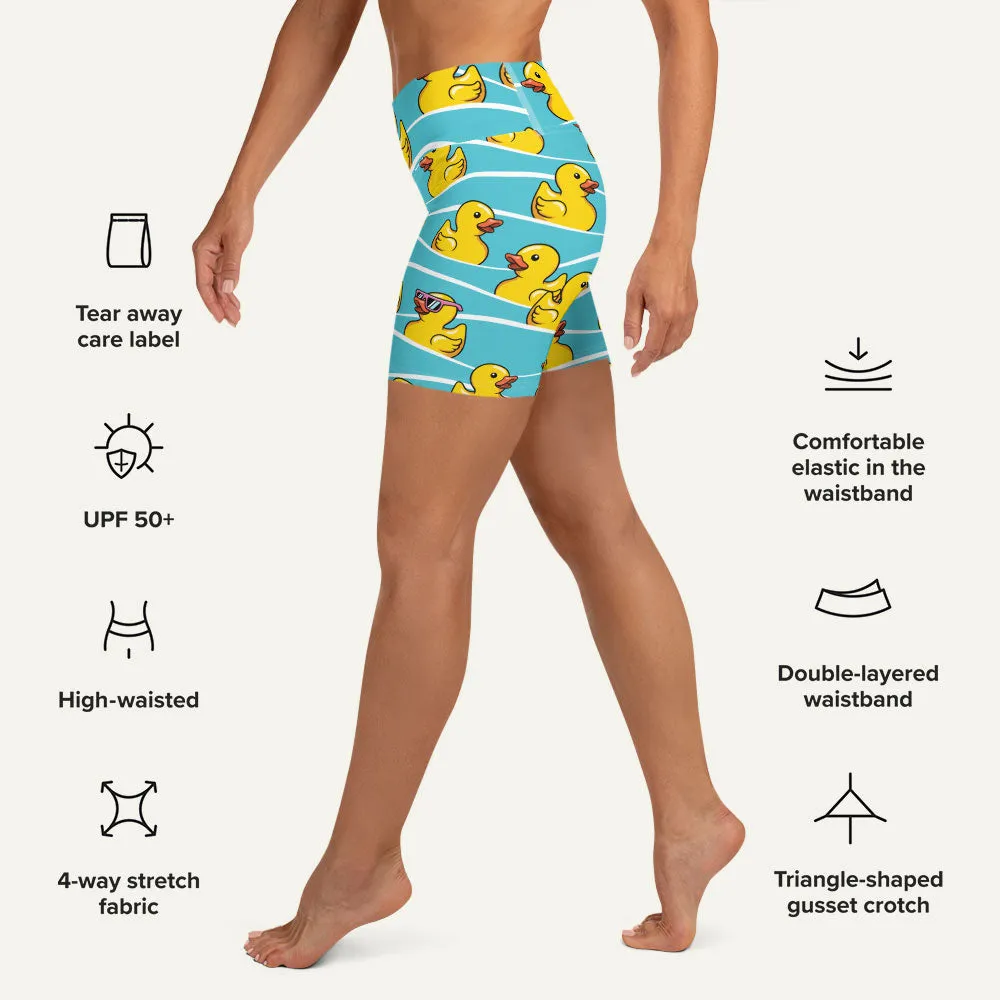 Rubber Ducky High-Waisted Shorts