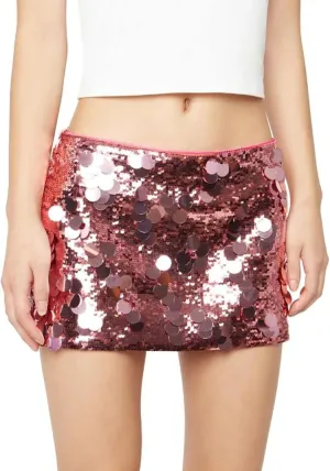 Women Shiny Sequin Mini Skirt Low Rise Y2k Glitter Pencil Skirts Bodycon Streetwear Sparkly Dance Party Short Skirt