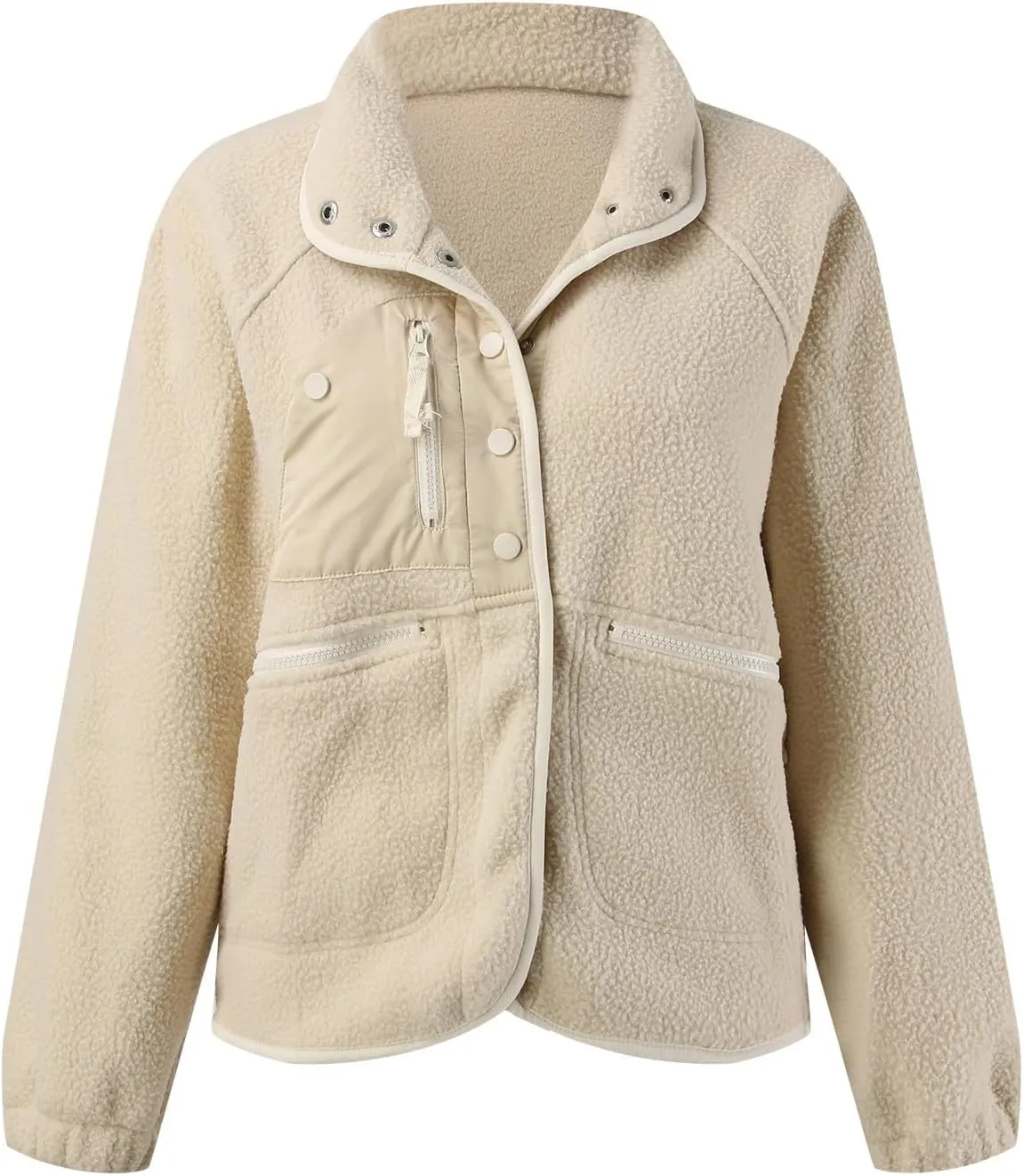 Womens Oversized Sherpa Jacket Fuzzy Fleece Teddy Coat Petite Open Front Hooded Cardigan Winter Warm Outwear Overcoats